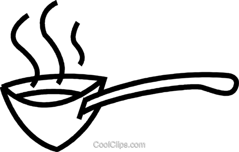 Soup Ladle Royalty Free Vector Clip Art Illustration - Soup Ladle Royalty Free Vector Clip Art Illustration (480x305)