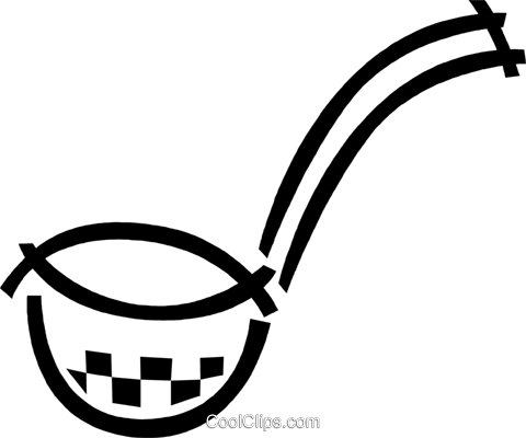 Soup Ladle Royalty Free Vector Clip Art Illustration - Soup Ladle Royalty Free Vector Clip Art Illustration (480x400)