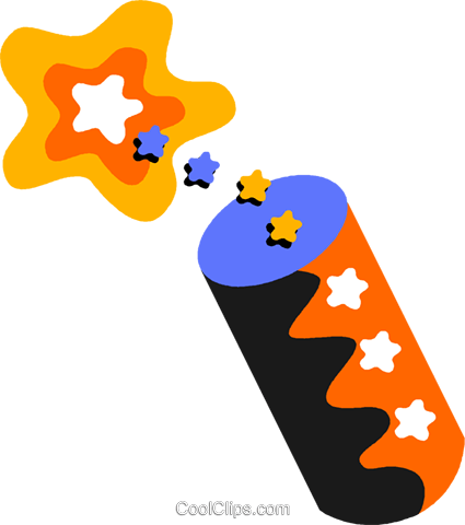 Stick Of Dynamite Royalty Free Vector Clip Art Illustration - Stick Of Dynamite Royalty Free Vector Clip Art Illustration (425x480)
