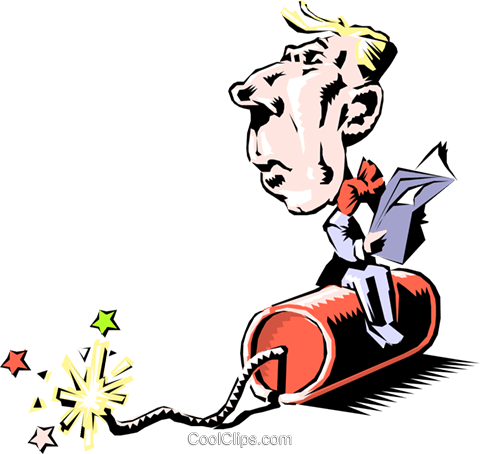 Cartoon Dynamite Royalty Free Vector Clip Art Illustration - Dynamite Cartoon (480x454)