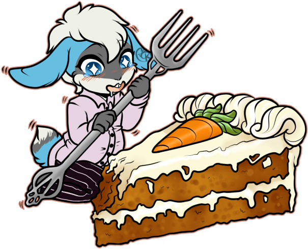 The Perfect Carrot Cake - Cartoon (700x550)
