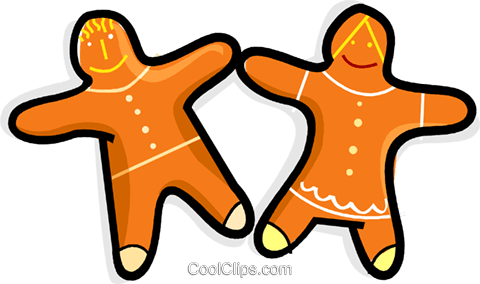 Gingerbread Cookies Royalty Free Vector Clip Art Illustration - Gingerbread Cookies Royalty Free Vector Clip Art Illustration (480x284)