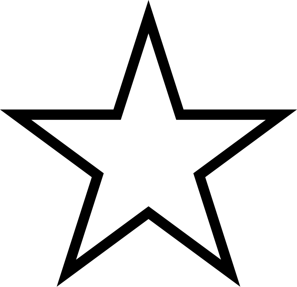 The Png Icon Free Download Comments - Black And White Star Vector (980x945)
