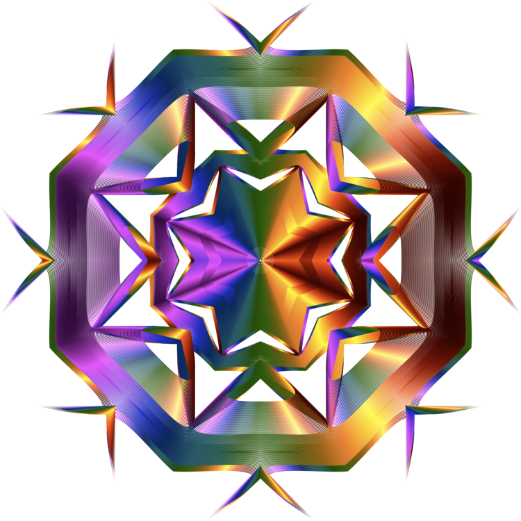 Computer Icons Star Symmetry Line Art - Fractal Art (750x750)