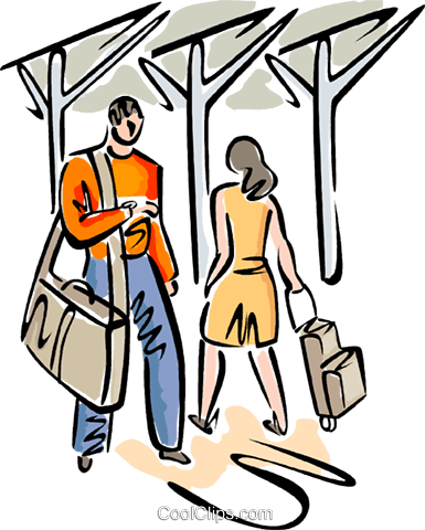 Passengers Walking Through A Terminal Royalty Free - Passengers Walking Through A Terminal Royalty Free (385x480)