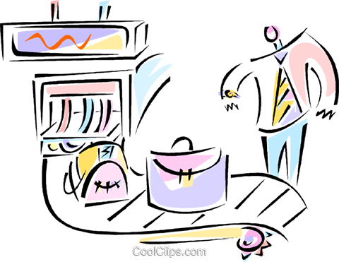 Airport Terminal Royalty Free Vector Clip Art Illustration - Cartoon (480x371)