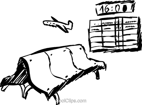 Airport Terminals Royalty Free Vector Clip Art Illustration - Illustration (480x356)