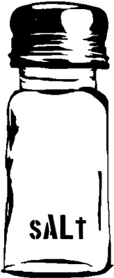 Logo Salt Shaker Transparent Bg - Glass Bottle (300x450)