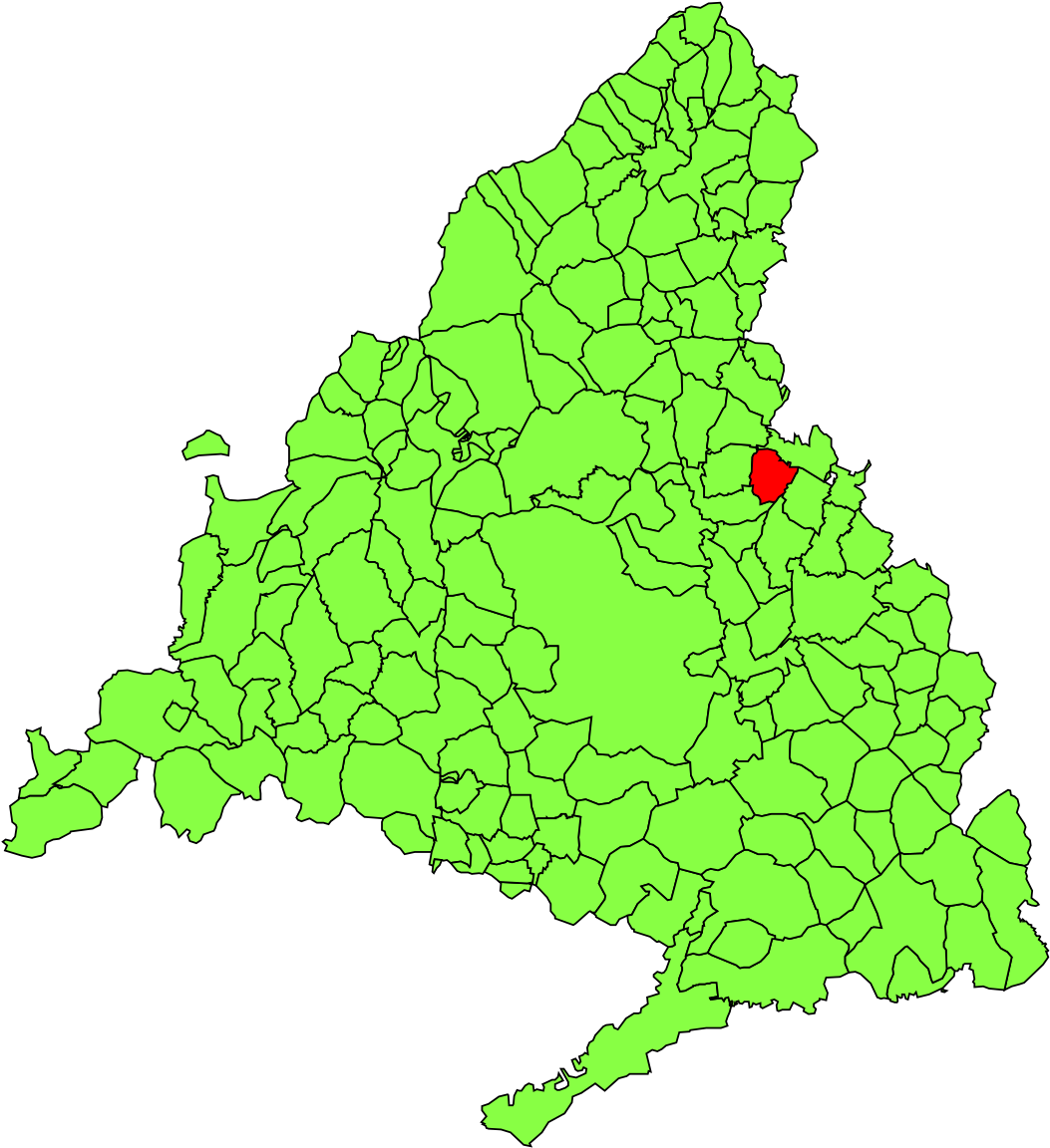 Valdeolmos-alalpardo - Santa Maria De La Alameda Mapa (1200x1200)