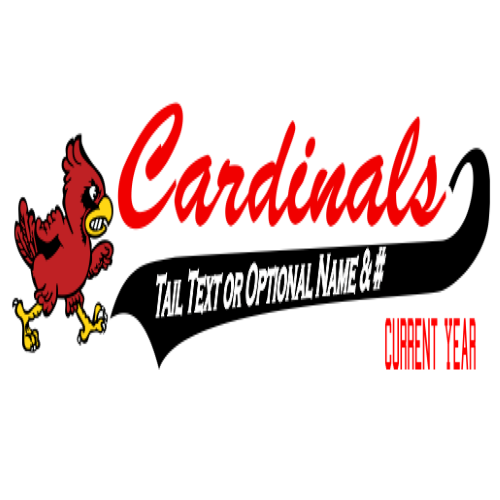 Cardinals Mini Bat Design Bb23 - Cardinal (500x500)
