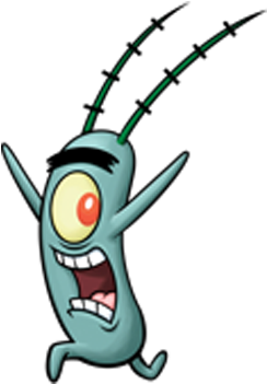 350 X 350 1 - Transparent Spongebob Plankton (350x350)
