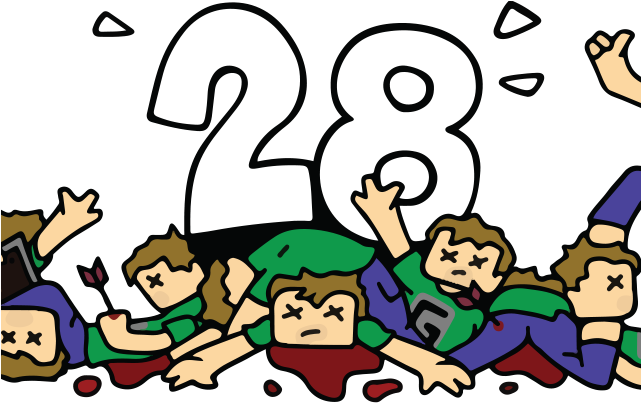 Crowd Clipart Running Away - Crowd Clipart Running Away (640x480)