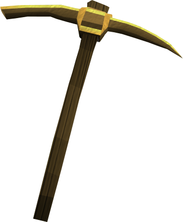 363 X 441 5 - Real Life Gold Pickaxe (363x441)
