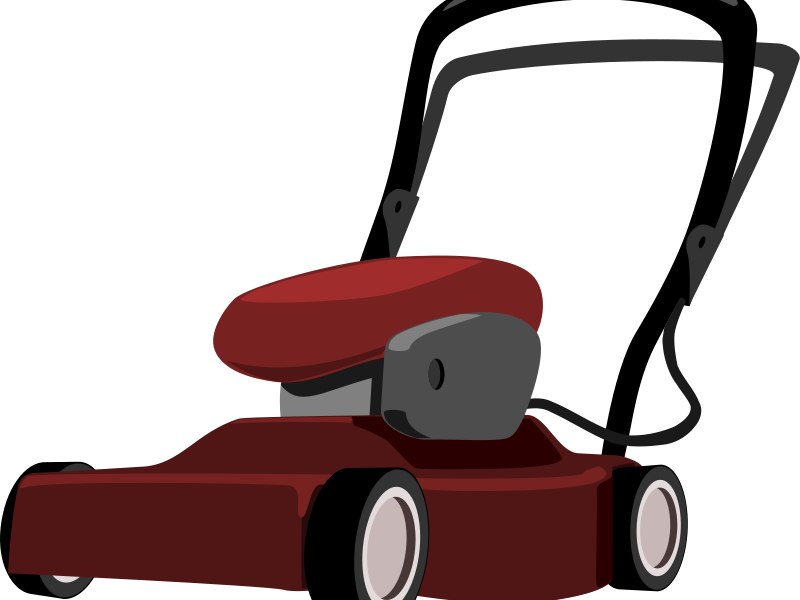 Lawn Clipart Lawn Tool - Lawn Mower Clipart Png (800x600)