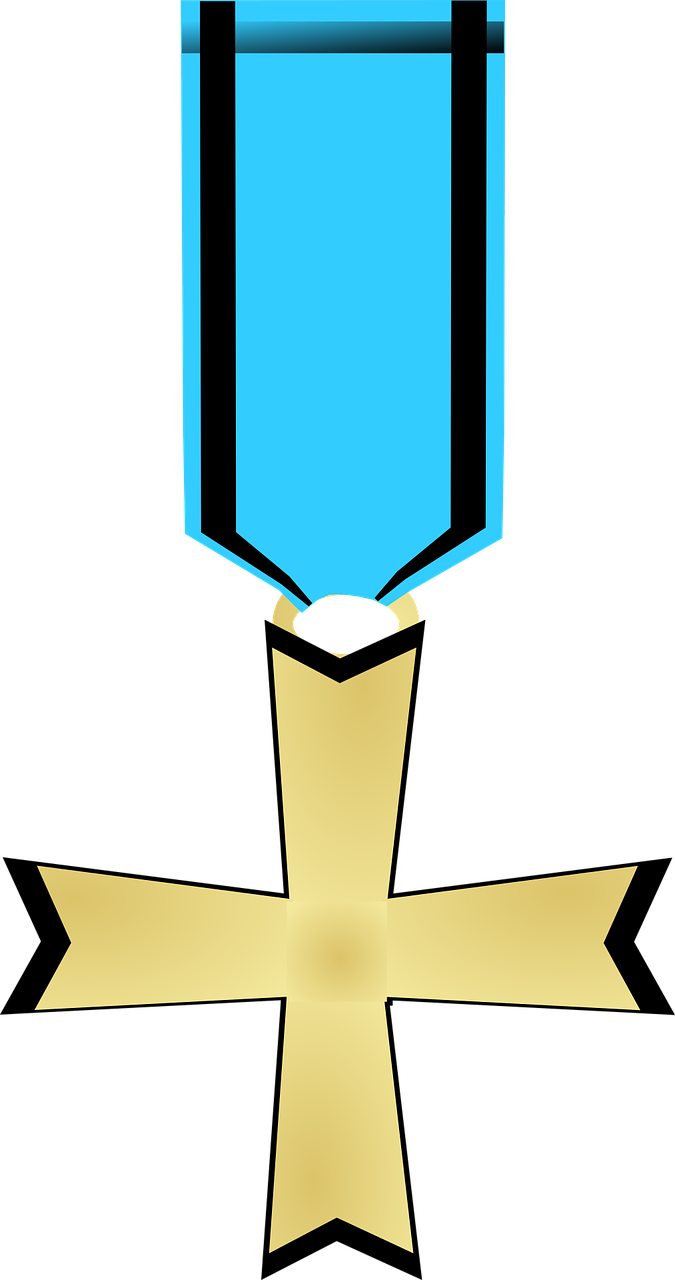 Order Decoration Gold - Cross (675x1280)