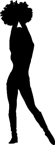 Pom Dance Team Silhouette (643x499)