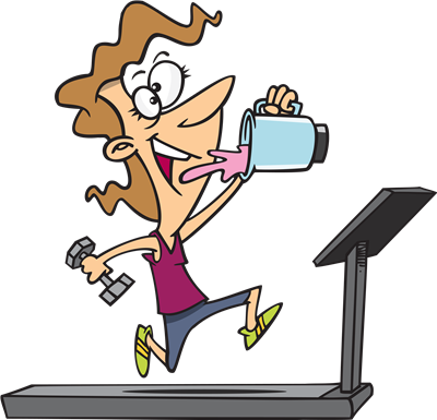 The Metabolic Window - Cartoon Working Out Png (400x385)