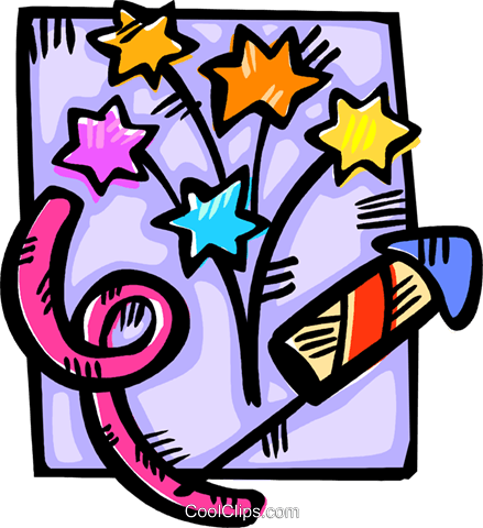 Feuerwerk Und Knallkörper Vektor Clipart Bild - Feuerwerk Und Knallkörper Vektor Clipart Bild (439x480)