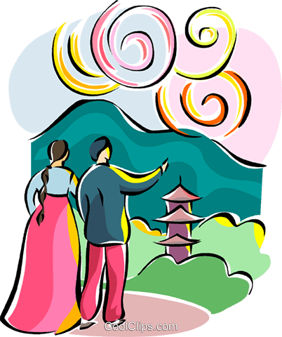 Religiöse Feiertage Korea Feuerwerk Vektor Clipart - Religious Tourism Clipart (402x480)