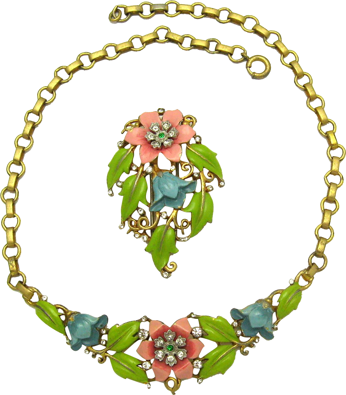 Gorgeous 1939 Trifari A - Pulseira Coração Prata (1314x1314)