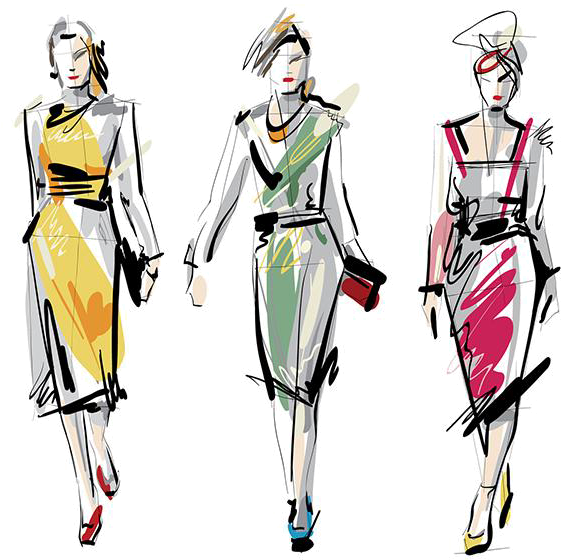 Fashion Clipart Fashion Drawing - Fashion Sketches Clip Art (600x600)