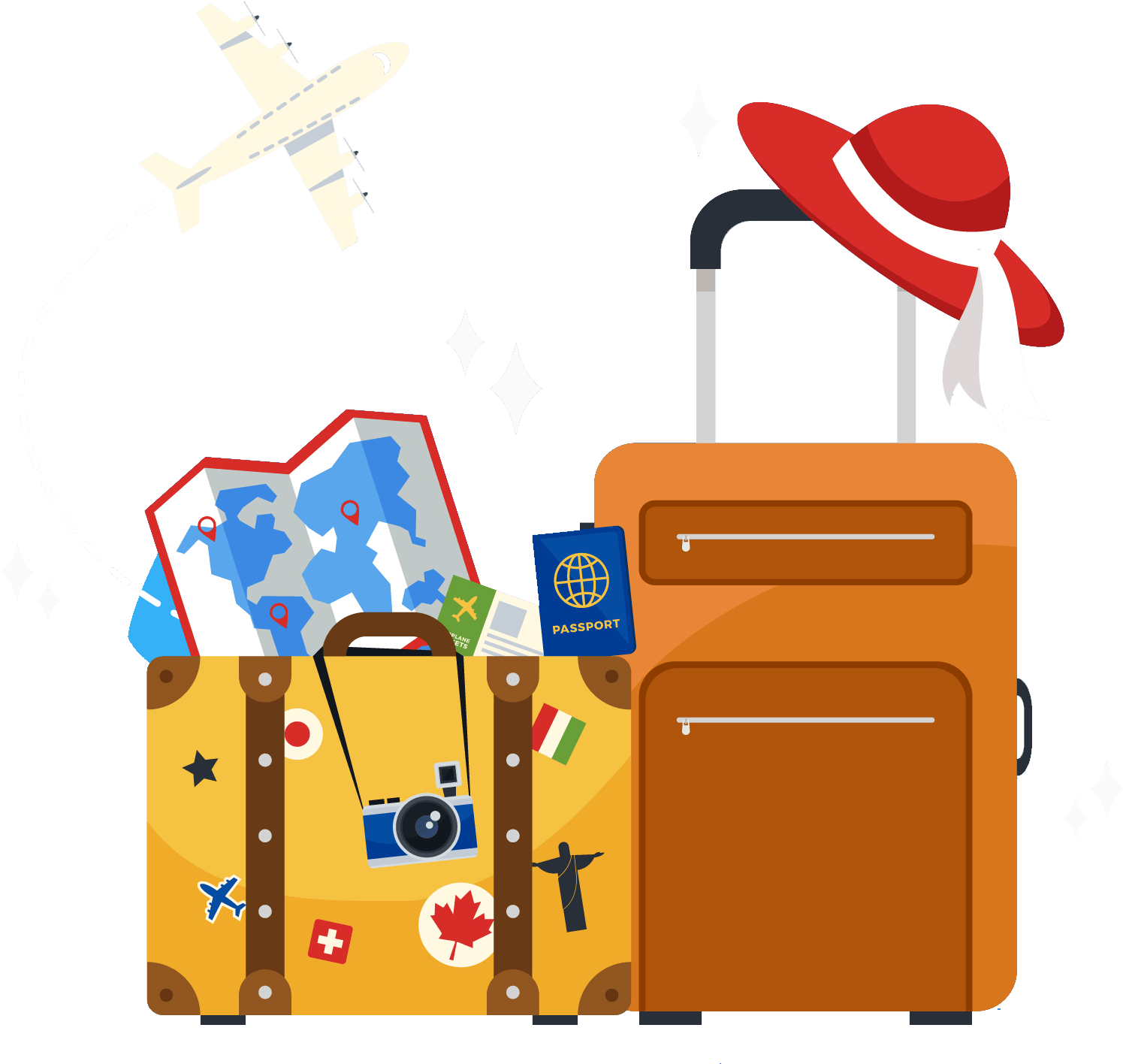 Travel Clip Art Transparent - Transparent Background Travel Clipart (2000x2000)