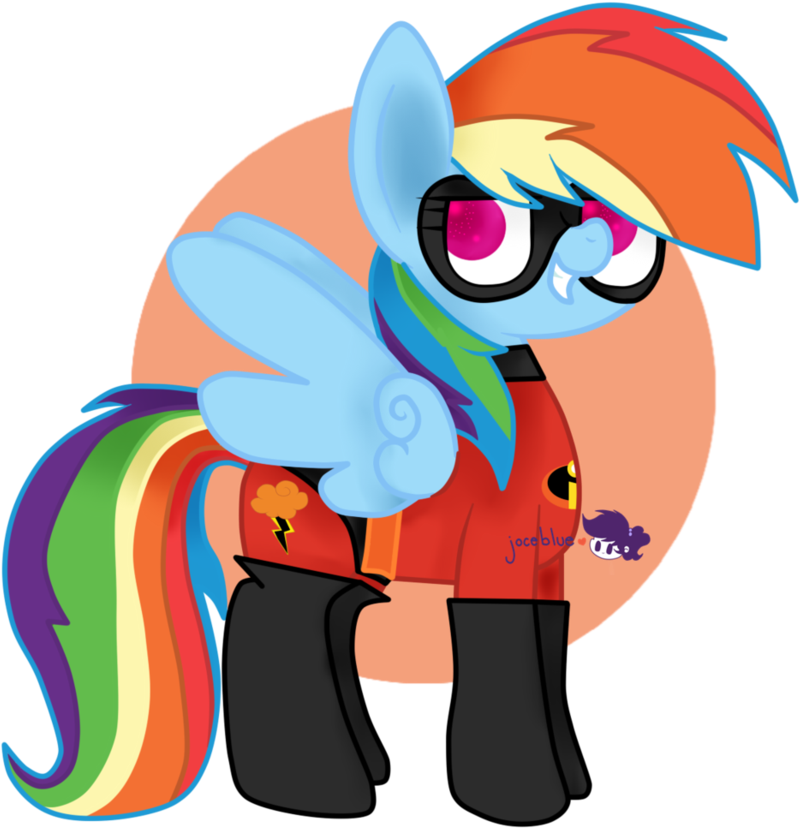 Joceblue, Crossover, Dash Parr, Namesake, Outfit, Pun, - Cartoon (877x912)