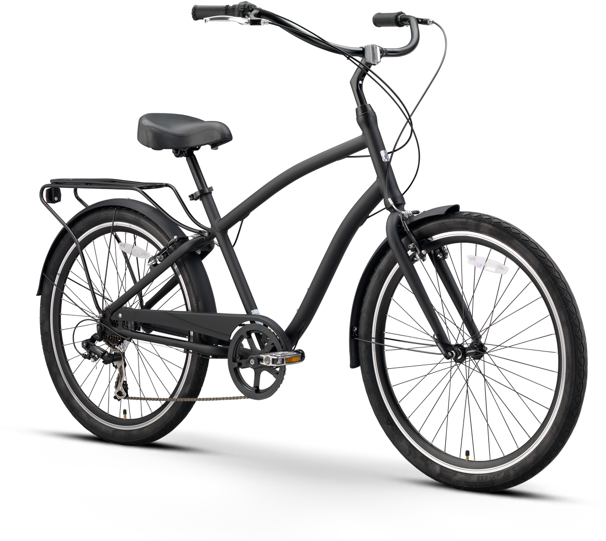 Black Amp White Clipart Hybrid - Evryjourney Bike (1240x1100)