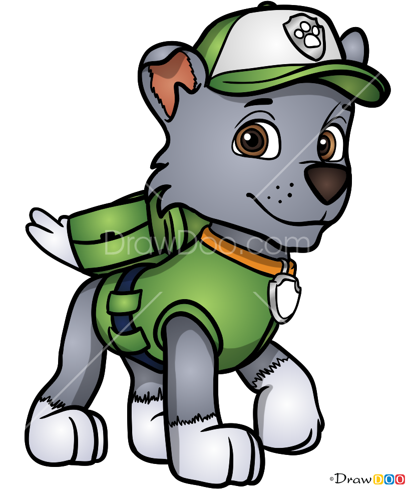 Drawing Rocky Paw Patrol (828x997)