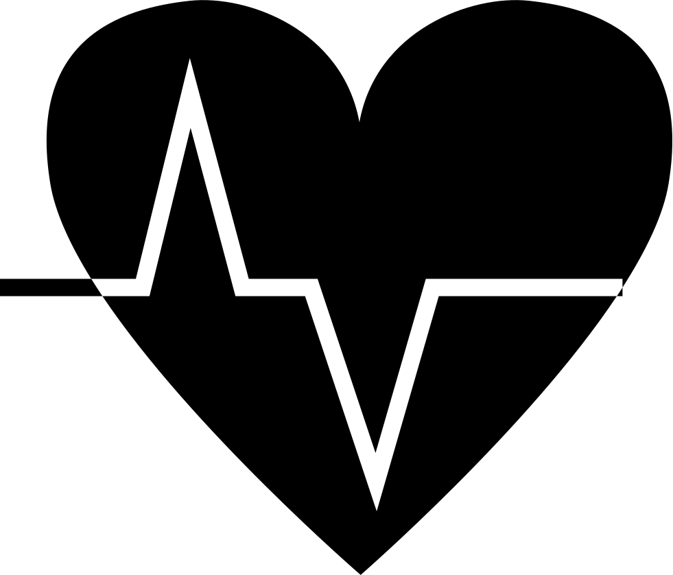 Heartbeats Png File - Heart Ecg Icon (981x838)
