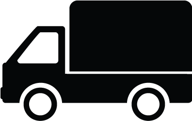 Truck Silhouette Clip Art - Transparent Delivery Van Icon (800x800)