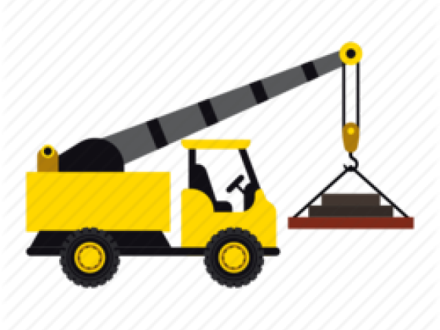Crane Clipart Work Vehicle - Dumper Truck Icons (640x480)