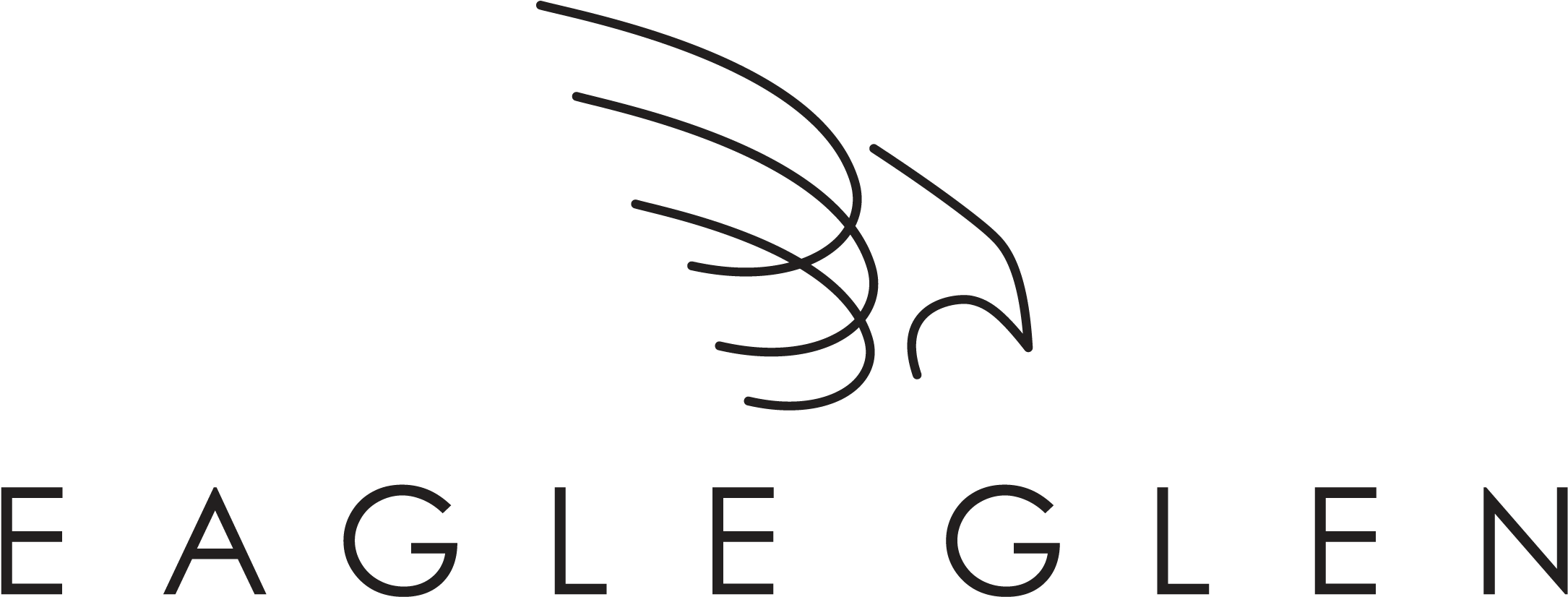 Eagle Glen - Line Art (2185x836)