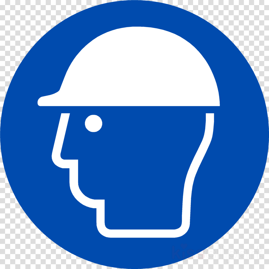 Head Protection Must Be Worn Sign Clipart Personal - Construction Safety Symbols Png (900x900)