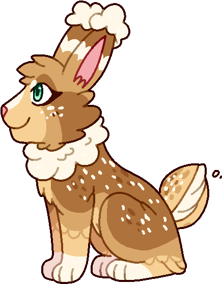 Cream Puff Bunny Adopt // Closed - Cartoon (557x616)