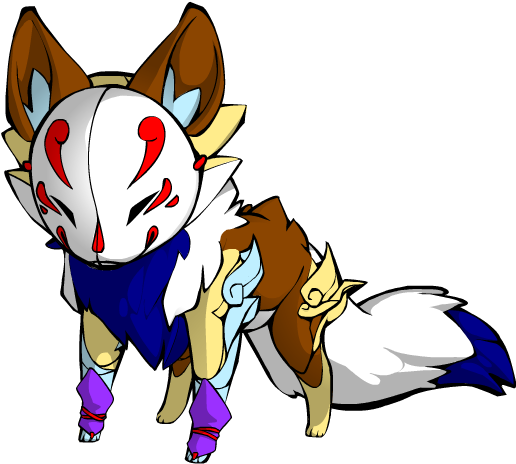 Cream Puff The Kitsune Fox By Glazememes1212 - Cartoon (600x550)