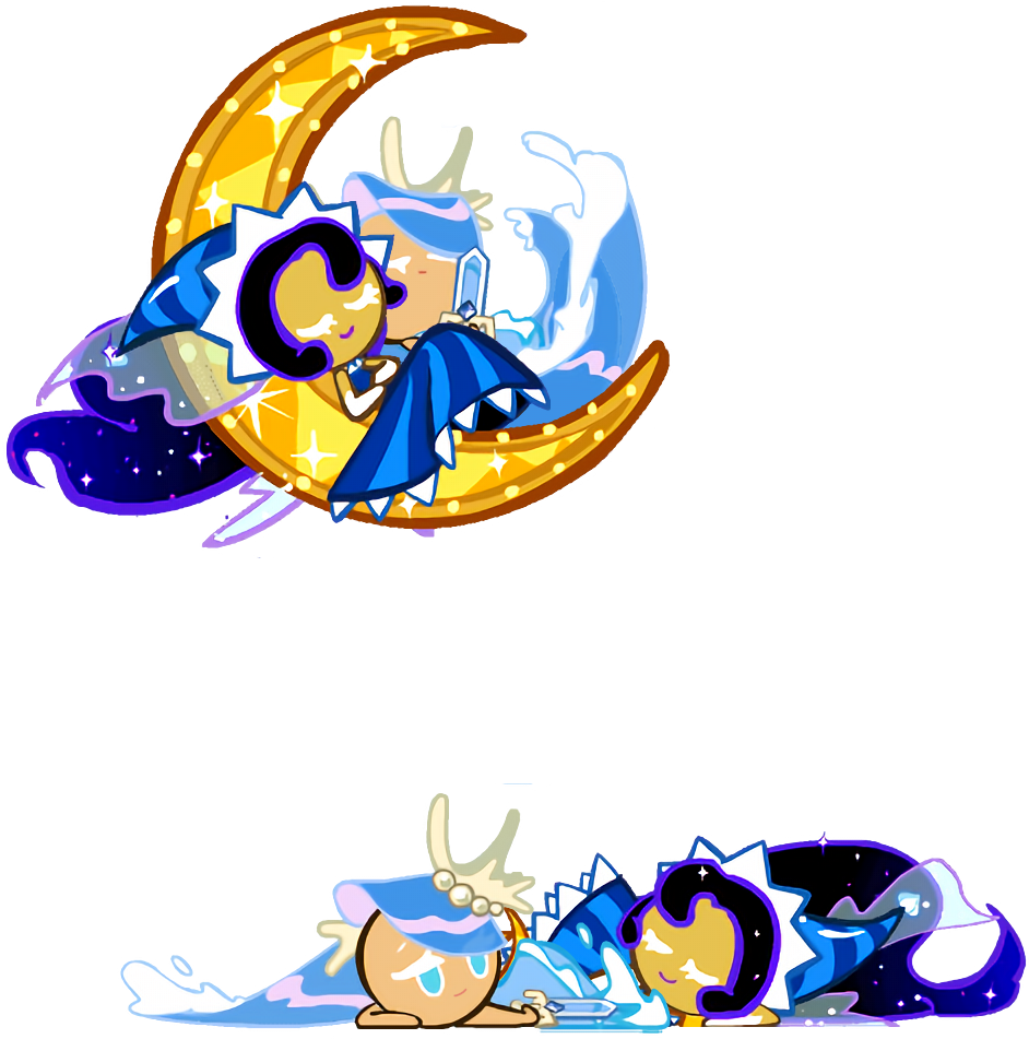 Moonlight Cookie X Sea Fairy Cookie (1000x1000)