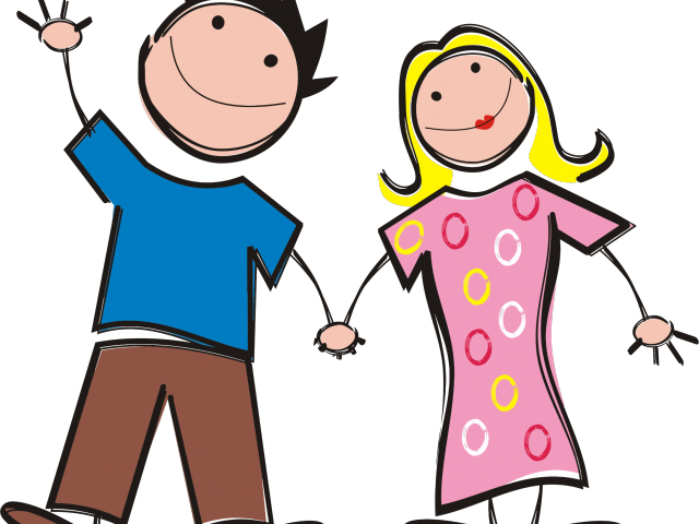 Couple Clipart Stick Figure - Mom And Dad Png (640x480)