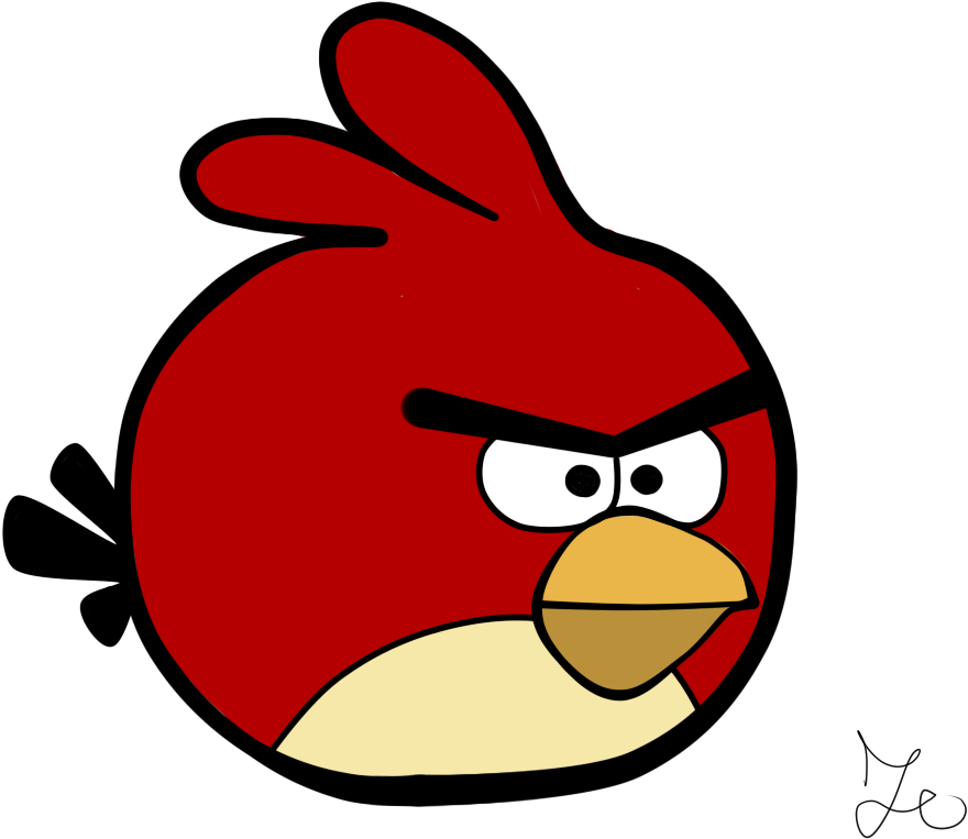 Red Angry Bird Without - Gambar Animasi Angry Birds (1024x768)