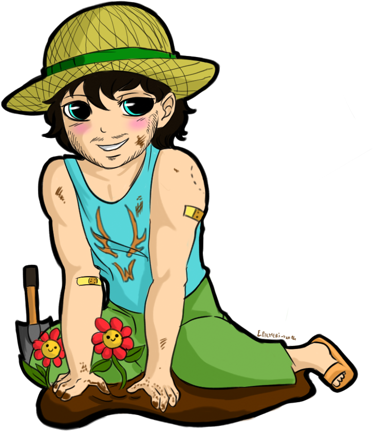 Chibi Hannibal Will By Furiarossaandmimma Deviantart - Gardening Chibi (744x877)