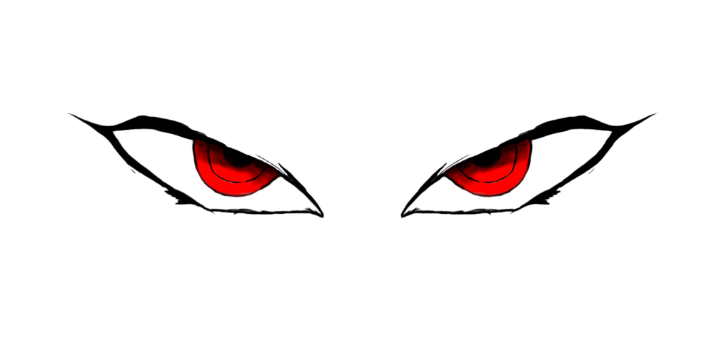 Angry Eyes Psd - Angry Eye Clipart Png (1000x498)