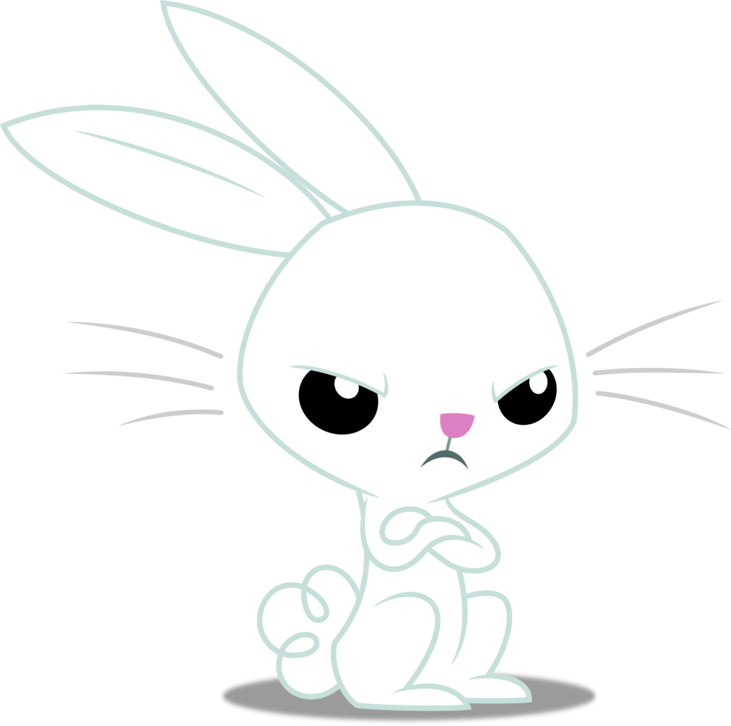 Absurd Res, Angel Bunny, Artist - Grumpy Rabbit Cartoon (1032x1024)