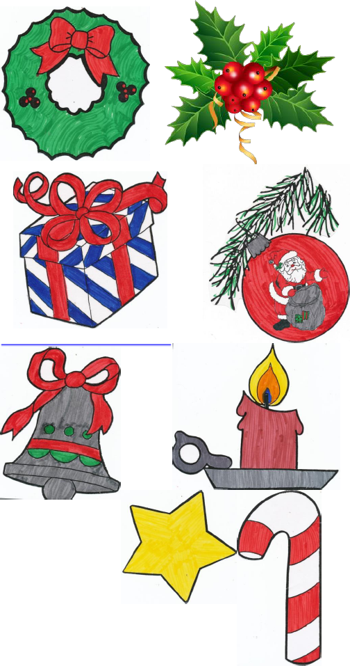 My Two Drew The Remaining Symbols Out Of The Paper - 5 Symbols Of Christmas (504x957)