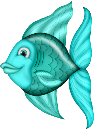 Under The Sea, Nautical Background, Pisces, Porcelain, - Illustration (342x460)