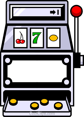 Casino Slots Clipart 65834 Einarmiger Bandit Vektor - One Armed Bandit Clipart (346x480)