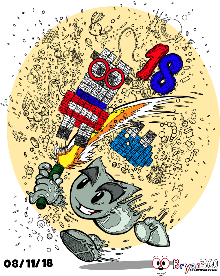 Happy Late 18th B-day Da By Bryanvelasquez87 - Deviantart (800x1000)