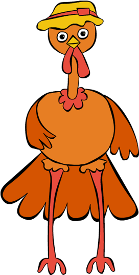 Clip Art Thanksgiving Turkey Old Standing Hat - Basisschool De Stappe Stabroek (600x630)