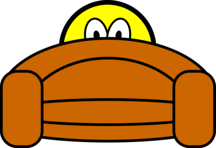 Clip Art Black And White Stock Hiding Scared Clipart - Scared Smiley (441x302)