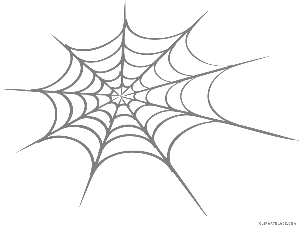 Spider Clipart Black And White Free - Spider Web Clipart Png (1000x810)