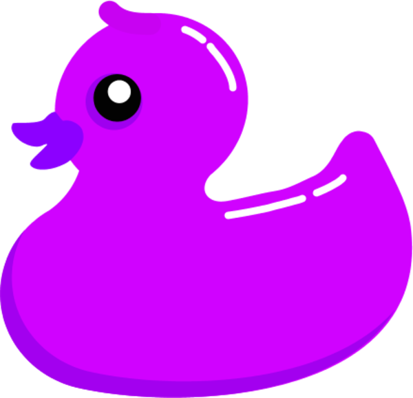 Duck Bathtub Clip Art Red Cliparts Transprent - Rubber Duck Clip Art (600x579)